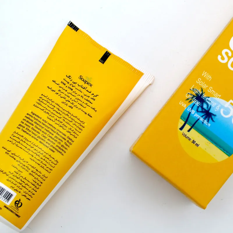 کرم ضد آفتاب و ضد لک بدون رنگ سوپکس SPF50 مدل 2x1 محافظ UVA ،UVB، مناسب انواع پوست حجم 50 میلی لیتر - تصویر 3