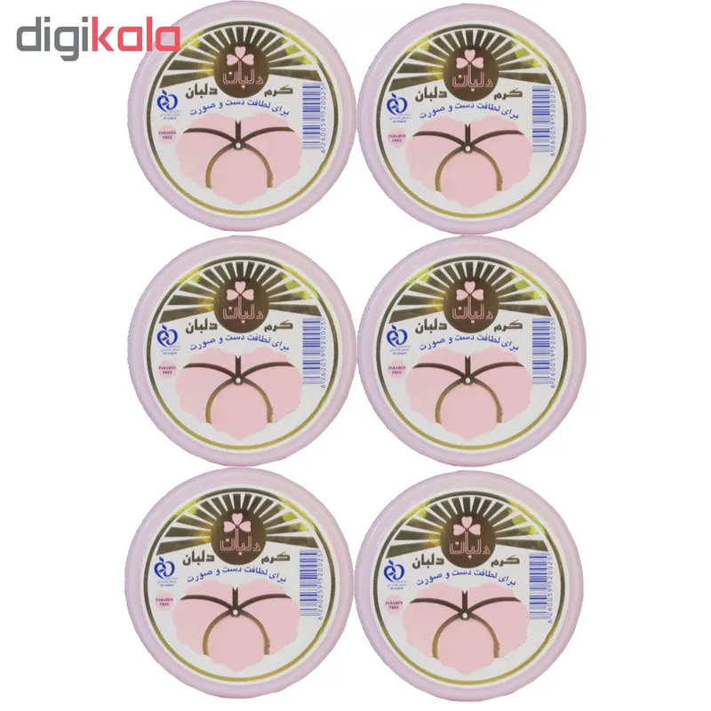 کرم مرطوب کننده دلبان مدل DB06 حجم 90 میلی لیتر مجموعه 6 عددی - تصویر 2