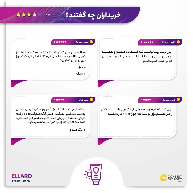 ضد آفتاب بدون رنگ الارو مدل SPF50 محافظ UVA ،UVB، ضد چروک، مناسب انواع پوست تحت لیسانس حجم 50 میلی‌لیتر - تصویر 6