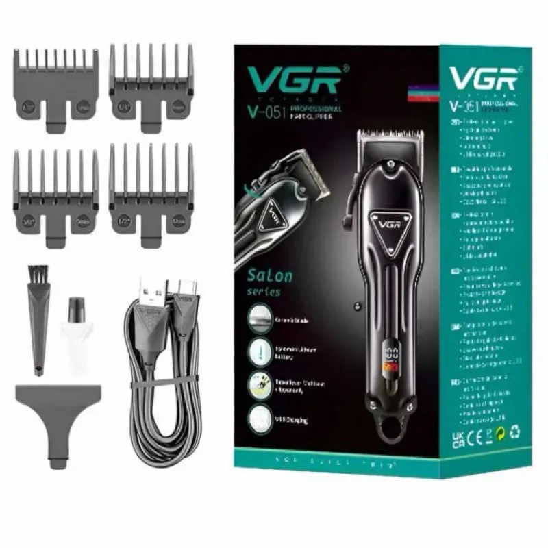 ماشین اصلاح موی سر و صورت وی جی ار مدل V298 V051 مجموعه دو عددی - تصویر 4