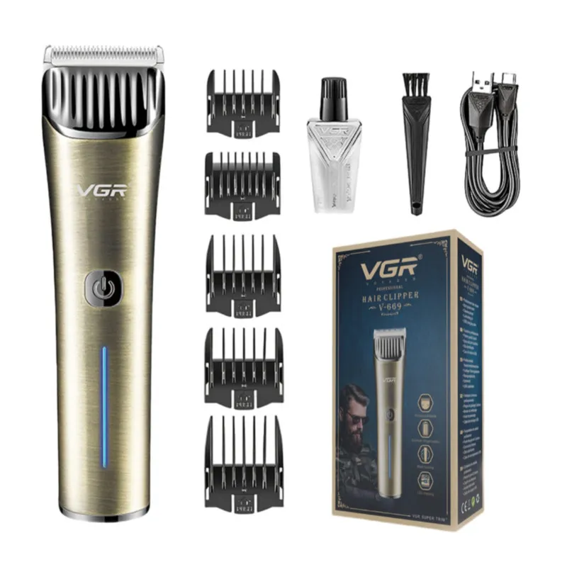 ماشین اصلاح موی سر و صورت شارژی وی جی ار مدل V-669 - تصویر 3