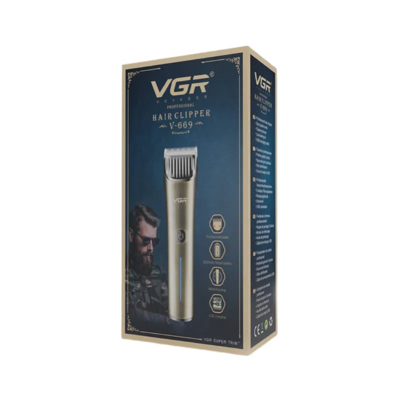 ماشین اصلاح موی سر و صورت شارژی وی جی ار مدل V-669 - تصویر 6