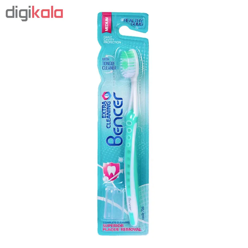 مسواک بنسر مدل Extra Cleaning با برس متوسط - تصویر 3