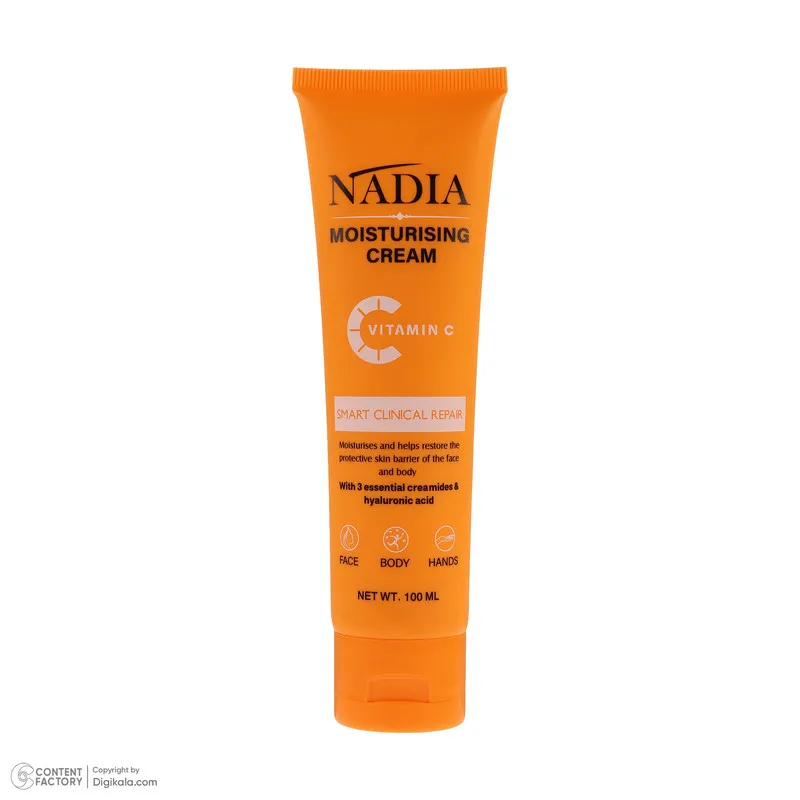 کرم مرطوب کننده نادیا مدل Vitamin C مناسب انواع پوست حجم 100 میلی لیتر - تصویر 2