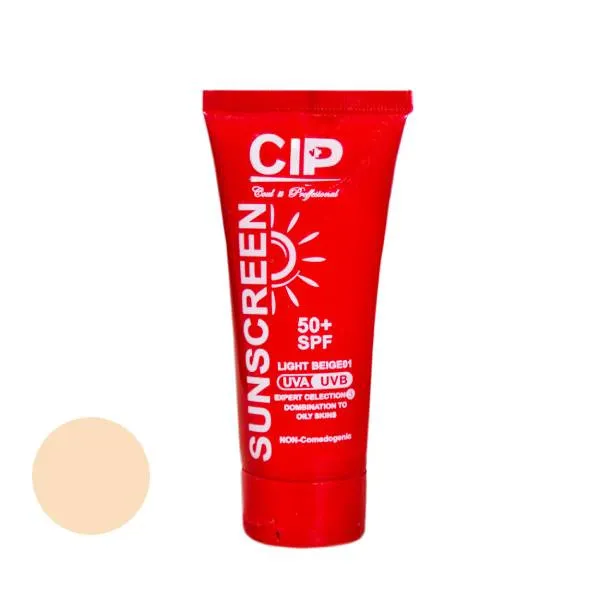 کرم ضدآفتاب رنگی سی آی پی، با SPF50، حاوی محافظ UVA ،UVB، فاقد چربی، حاوی ویتامین E، مناسب پوست چرب و مختلط، حجم 50 میلیلیتر - تصویر 2