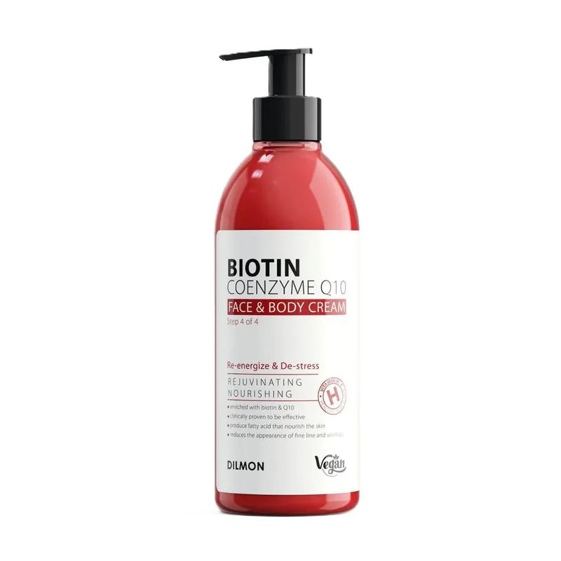 کرم مرطوب کننده دست و صورت دیلمون مدل BIOTIN مناسب انواع پوست حجم 350 میلی لیتر - تصویر 2