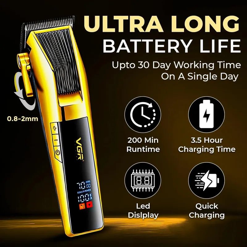 ماشین اصلاح ماشین اصلاح مو صورت شارژی وی جی آر مدل V-177 - تصویر 2