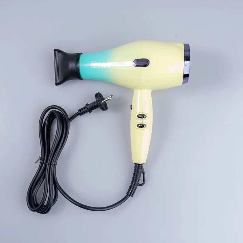 سشوار حرفه‌ای 2200 وات رومئو مدل RM-5151، موتور AC، وزن 682 گرم، دارای سری متمرکز‌کننده باریک با ویژگی صاف‌کنندگی، با قابلیت باد سرد، فناوری تولید یون - تصویر 5