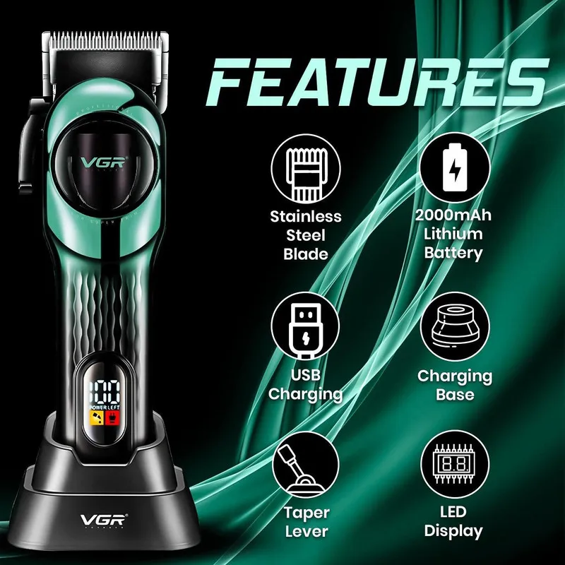 ماشین اصلاح موی سر وی جی ار مدل v-166 - تصویر 3