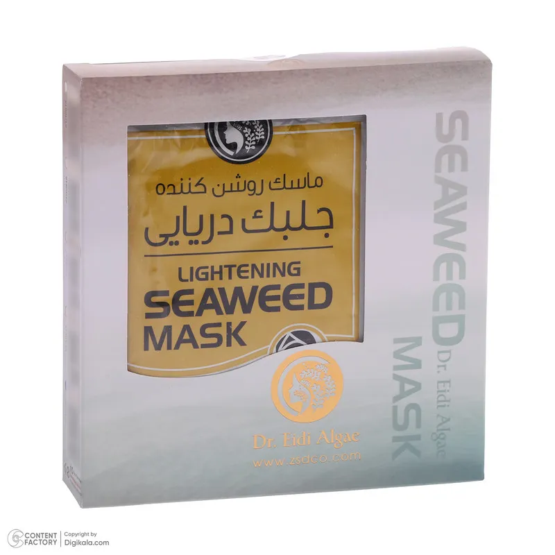 ماسک روشنکننده صورت دکتر عیدی آلگا مدل جلبک دریایی با خاصیت پاکسازی عمقی، کنترل چربی، کاهش جوش و منافذ باز، آبرسانی و ضدالتهاب، مناسب انواع پوست به همراه 6 چوب پخشکننده - تصویر 5