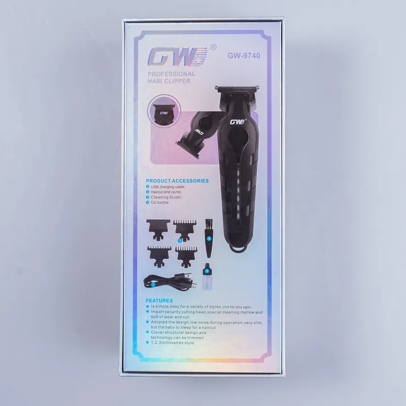 ماشین اصلاح موی صورت و بدن شارژی جی دبلیو مدل GW-9740 - تصویر 4