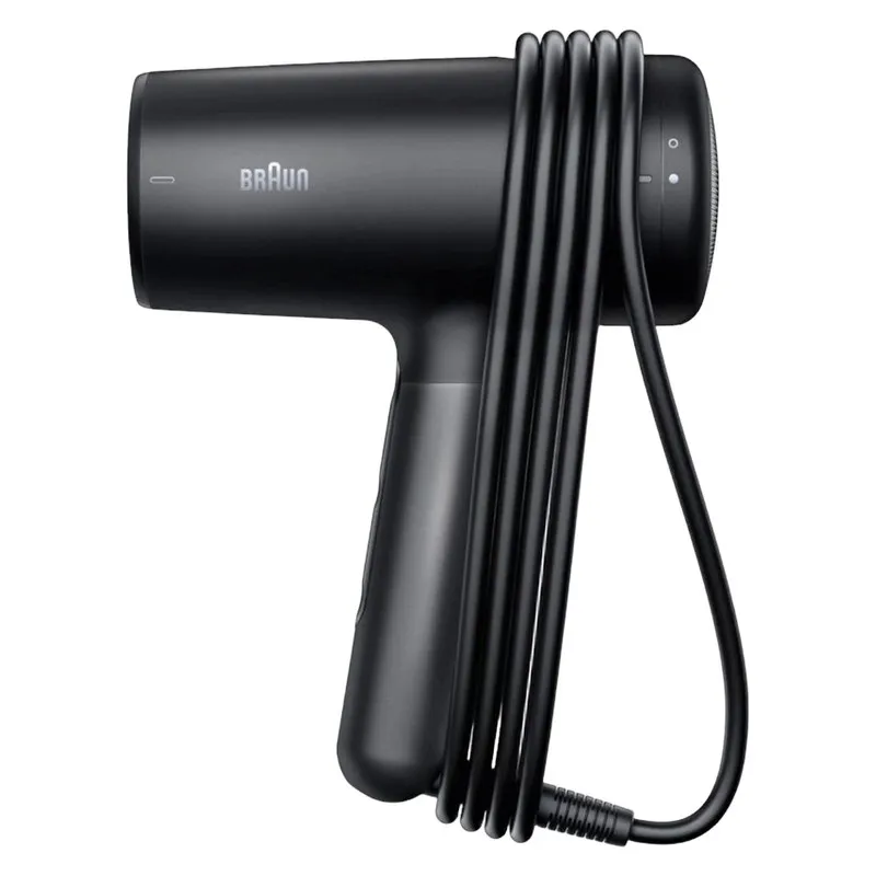 سشوار حرفهای 2100 وات براون مدل HD425، موتور DC، وزن 500 گرم، دارای سری دیسپانسر، متمرکزکننده باریک با ویژگی فرکنندگی، صافکنندگی، حجمدهندگی، با قابلیت تنظیم دما