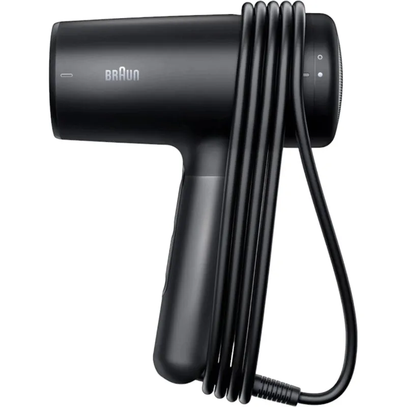 سشوار حرفهای 2100 وات براون مدل HD425، موتور DC، وزن 500 گرم، دارای سری دیسپانسر، متمرکزکننده باریک با ویژگی فرکنندگی، صافکنندگی، حجمدهندگی، با قابلیت تنظیم دما - تصویر 2