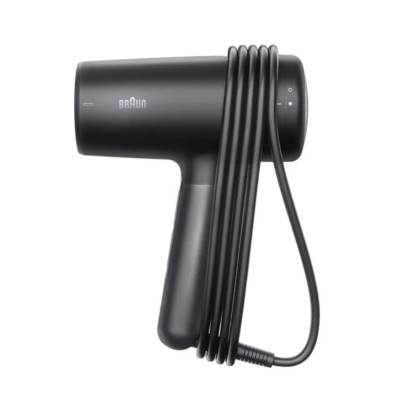 سشوار حرفهای 2100 وات براون مدل HD425، موتور DC، وزن 500 گرم، دارای سری دیسپانسر، متمرکزکننده باریک با ویژگی فرکنندگی، صافکنندگی، حجمدهندگی، با قابلیت تنظیم دما - تصویر 3