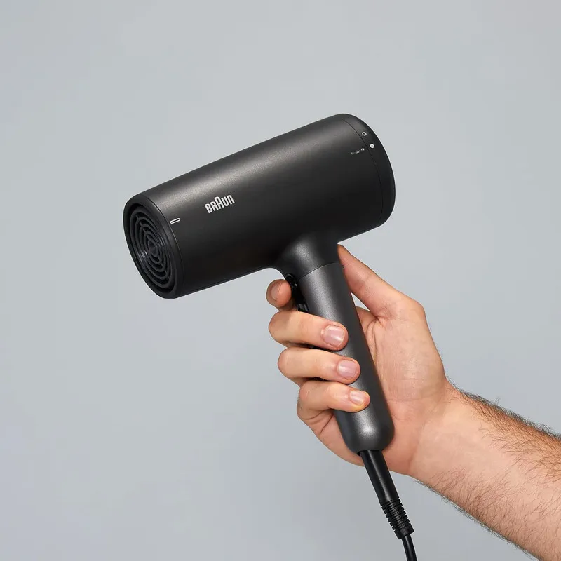 سشوار حرفهای 2100 وات براون مدل HD425، موتور DC، وزن 500 گرم، دارای سری دیسپانسر، متمرکزکننده باریک با ویژگی فرکنندگی، صافکنندگی، حجمدهندگی، با قابلیت تنظیم دما - تصویر 6