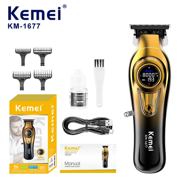 ماشین اصلاح موی سر و صورت کیمی مدل km-1677 - تصویر 3