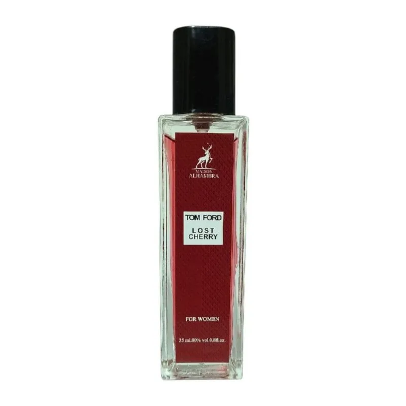 عطر جیبی الحمبرا مدل Tom Ford Lost Cherry حجم 35 میلیلیتر