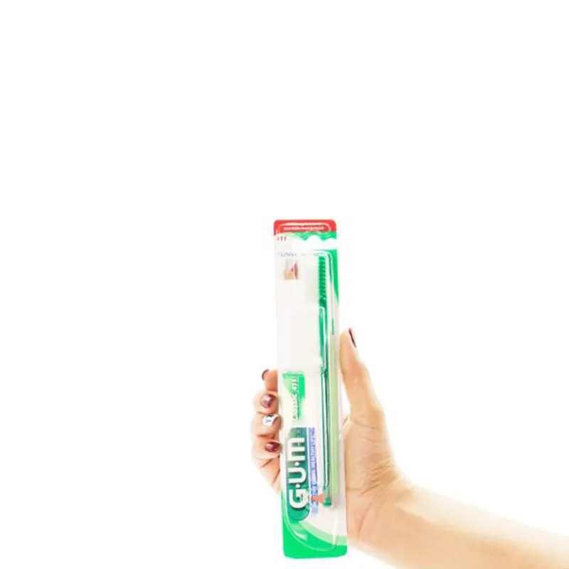 مسواک جی یو ام مدل Classic 411 با برس نرم - تصویر 5