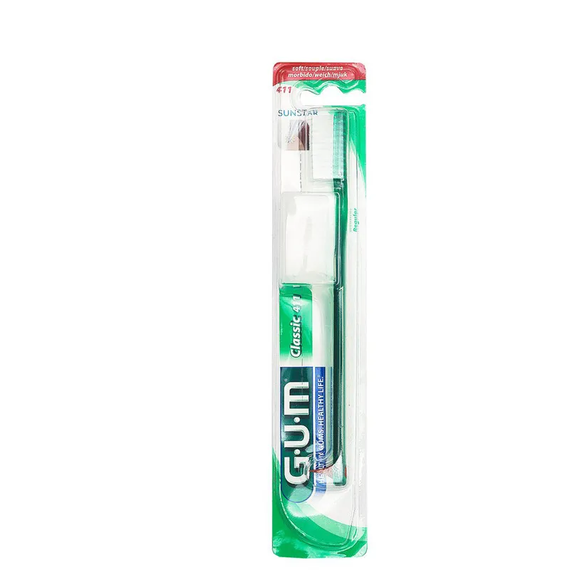 مسواک جی یو ام مدل Classic 411 با برس نرم - تصویر 6