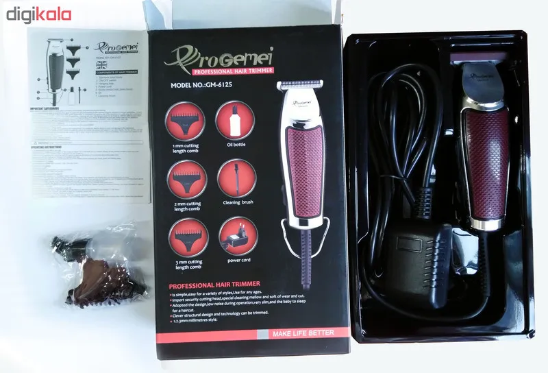 ماشین اصلاح موی سر پروجیمی مدل GM-6125 - تصویر 6