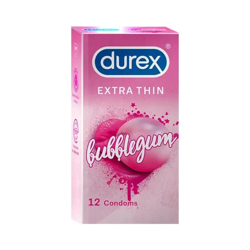 کاندوم دورکس مدل Extra Thin bubblegum بسته 12 عددی - تصویر 2