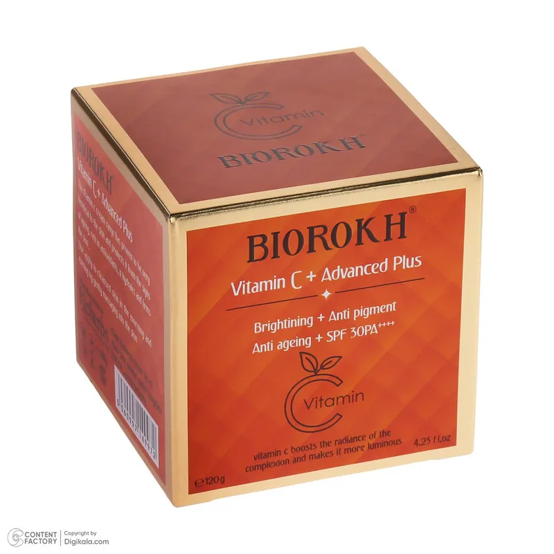 کرم مرطوب کننده بایورخ مدل Vitamin C مناسب برای انواع پوست وزن 120 گرم - تصویر 5