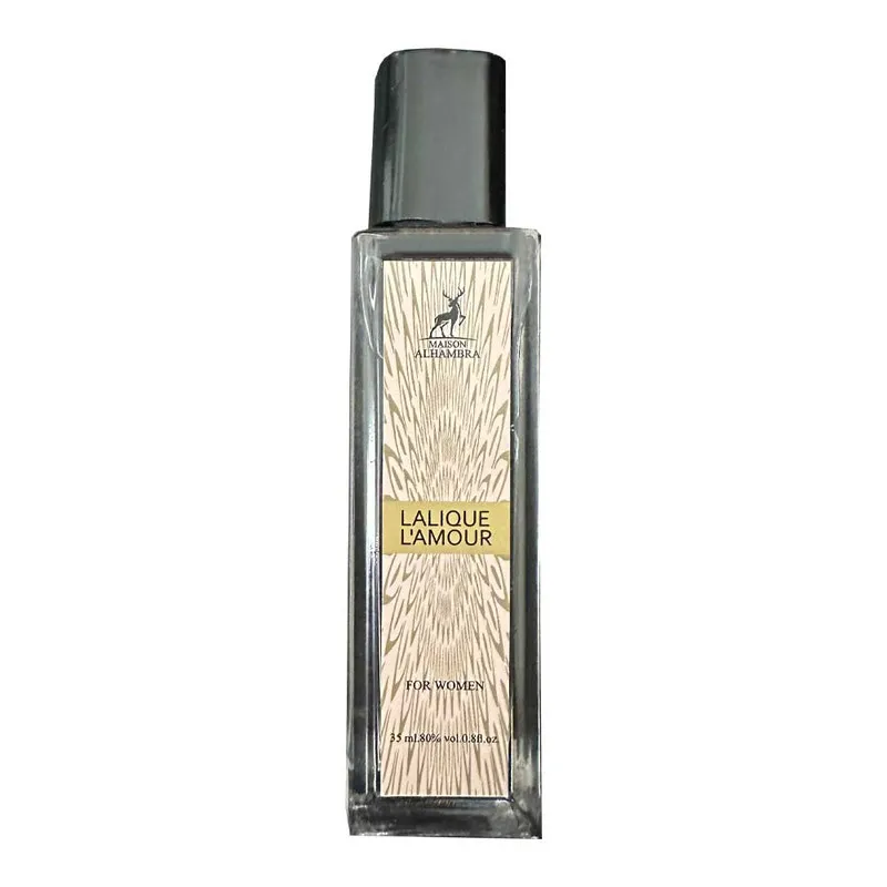 عطر جیبی الحمبرا مدل Lalique L'Amour حجم 35 میلی لیتر - تصویر 2