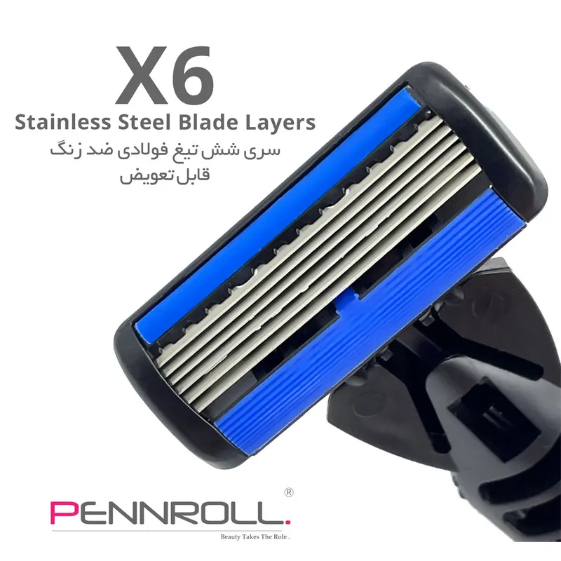 خود تراش پنرول مدل PRCL - PANDA Pro 6 - X2 بسته 2 عددی - تصویر 4