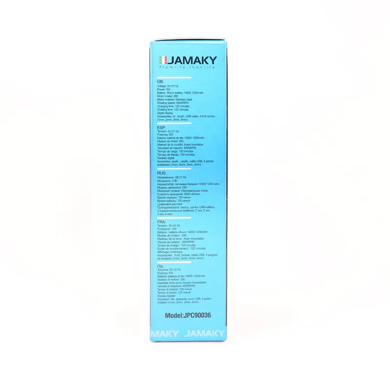 ماشین اصلاح موی سر و صورت شارژی جاماکی مدل JPC90036 - تصویر 5