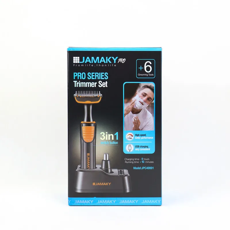 ست ماشین اصلاح موی صورت و بدن شارژی جاماکی مدل JPC40001 - تصویر 5