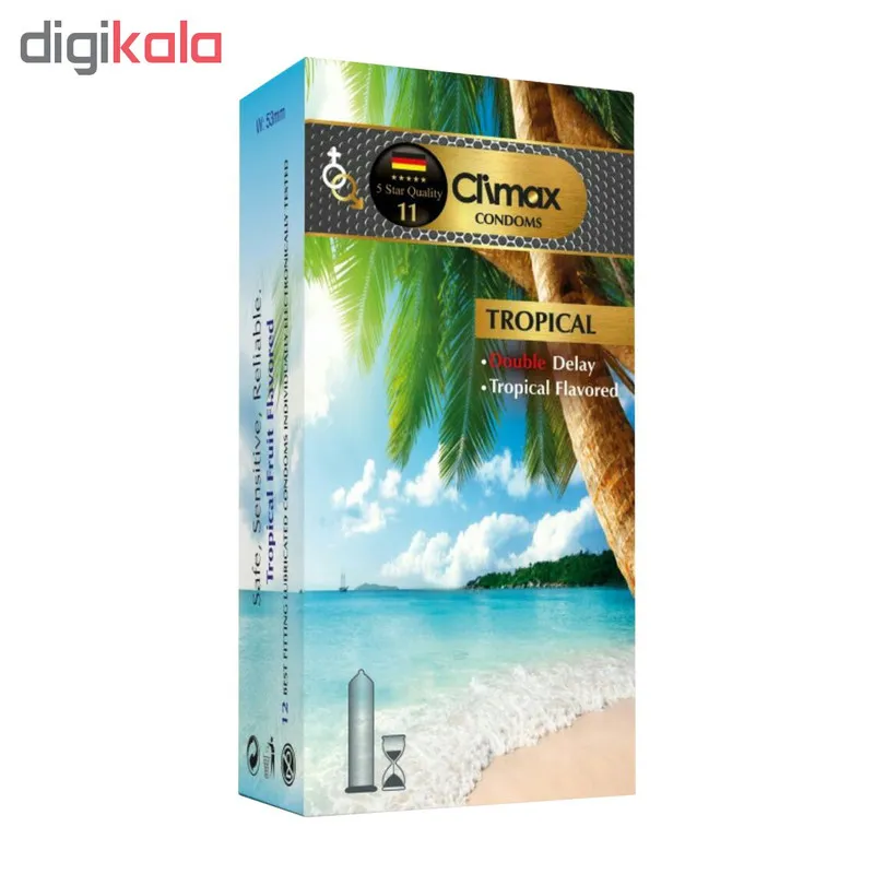 کاندوم کلایمکس مدل Tropical بسته 12 عددی به همراه کاندوم مدل Gift - تصویر 2