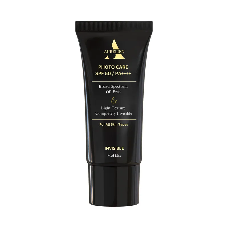 کرم ضدآفتاب بی رنگ اورلین SPF50 مدل photo care حاوی محافظ PA+++ ،UVA ،UVB، فاقد چربی و غیرکمدونزا، مناسب انواع پوست حجم 40 میلیلیتر