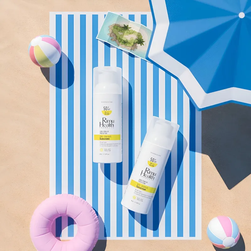 کرم ضد آفتاب بدون رنگ ریمو هلث SPF 50 مدل ANTI BLEMISHE محافظ UVA ،UVB و PA+++، ضد لک، ضد حساسیت، ضد چروک و ضد پیری، مناسب انواع پوست حجم 50 میلیلیتر - تصویر 3
