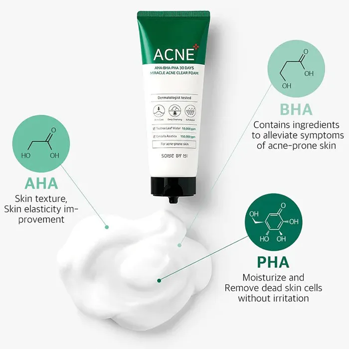 فوم شستشوی صورت سام بای می مدل Miracle Acne مناسب انواع پوست حجم 100 میلی لیتر - تصویر 2