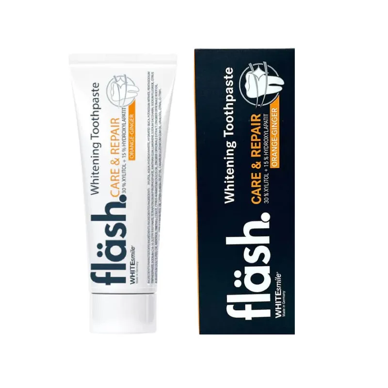 خمیر دندان وایت اسمایل مدل flash orange ginger حجم 75 میلی لیتر
