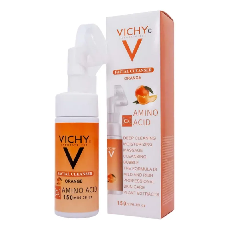 فوم پاک کننده صورت ویشی مدل amino acid Orange مناسب انواع پوست حجم 150 میلی لیتر