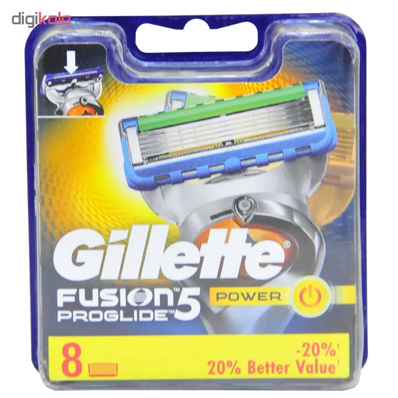 تیغ یدک ژیلت مدل Fusion Proglide بسته 8 عددی - تصویر 2