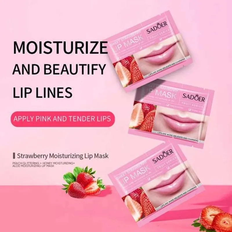 ماسک لب سادور مدل Strawberry مناسب برای انواع پوست وزن 8 گرم - تصویر 4