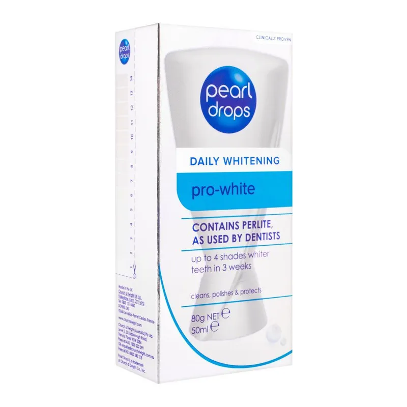 خمیر دندان پرل دراپس مدل pro-white حجم 50 میلیلیتر - تصویر 2
