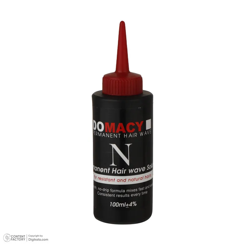 محلول فرکننده مو دوماسی مدل N-01 مناسب موهای معمولی حجم 100 میلی لیتر بسته دو عددی - تصویر 4