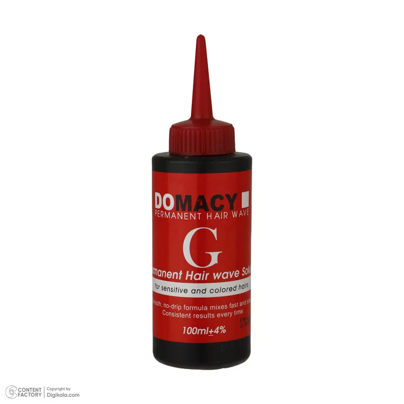 محلول فرکننده مو دوماسی مدل G-01 مناسب موهای رنگ شده حجم 100 میلی لیتر بسته دو عددی - تصویر 4