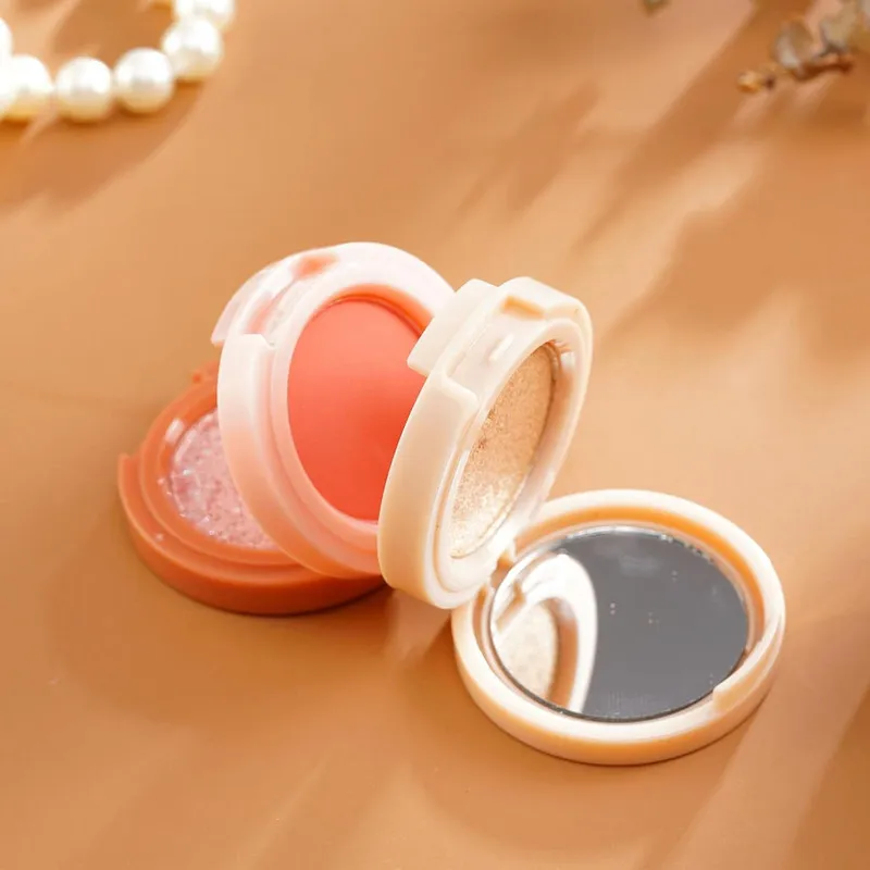 پالت رژ گونه و هایلایتر میس لارا مدل چرخشی شماره 01 مجموعه 3 عددی - تصویر 3
