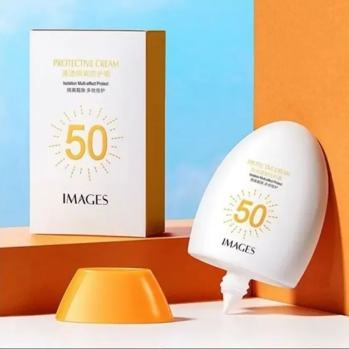 کرم ضد آفتاب بدون رنگ ایمجز SPF 50 مدل Protective مناسب انواع پوست حجم ۴۵ میلی لیتر - تصویر 3