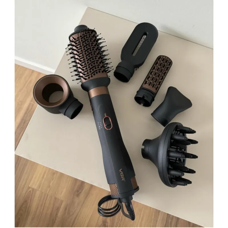 سشوار برس دار چرخشی وی جی آر مدل V-491 - تصویر 4