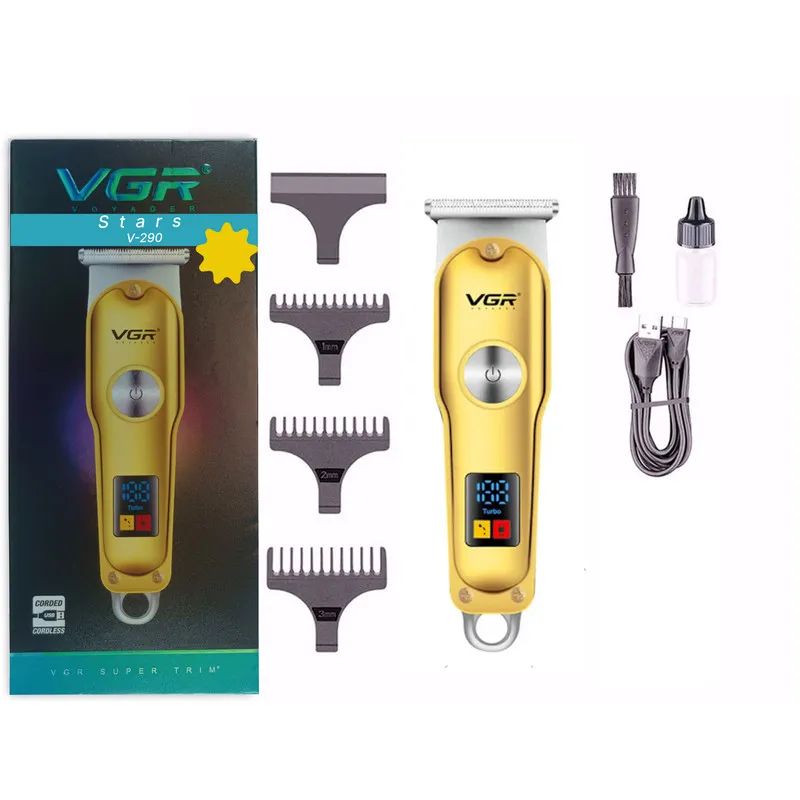 ماشین اصلاح موی سر و صورت شارژی وی جی ار مدل v-290- stars - تصویر 4