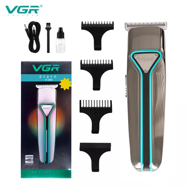 ماشین اصلاح موی سر و صورت وی جی ار مدل V-008-stars - تصویر 4