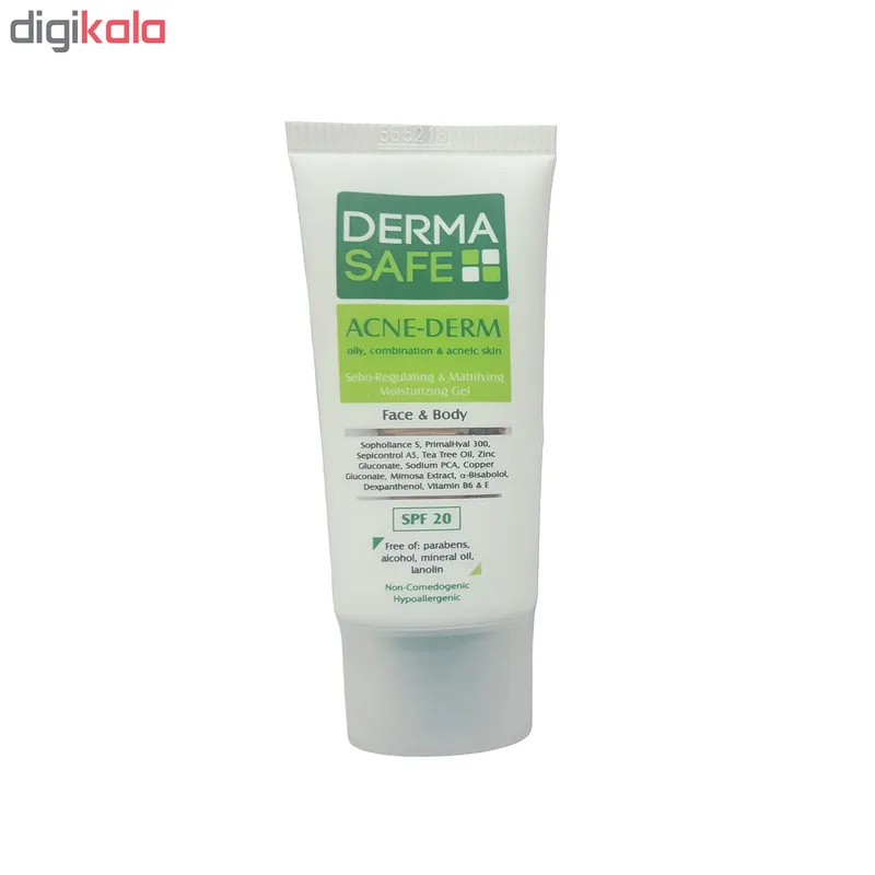 ژل مرطوب کننده درماسیف مدل ACNE-DERM حجم 40 میلی لیتر - تصویر 2