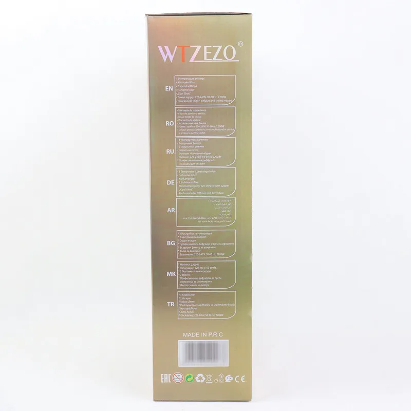 سشوار حرفه ای 2200 وات ویتزو مدلT7 - تصویر 6