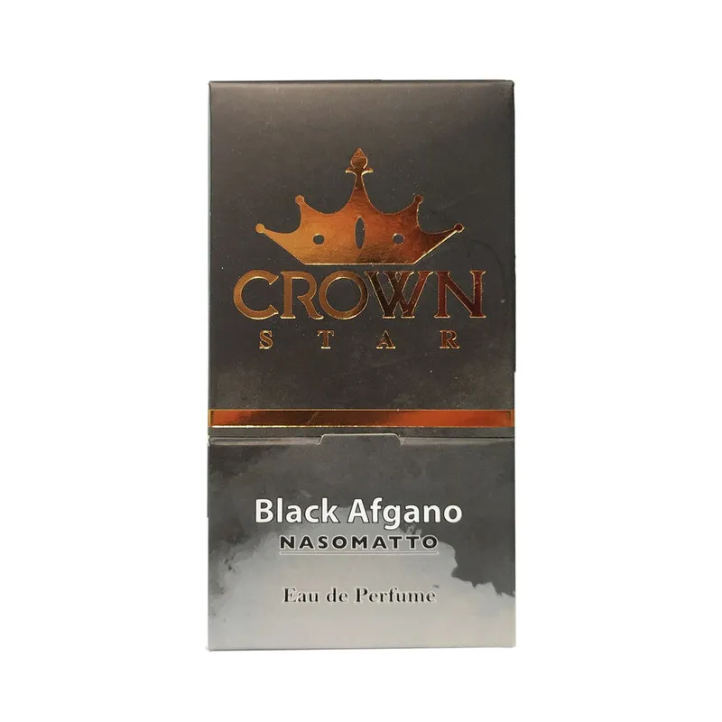 ادو پرفیوم مردانه کراون استار مدل Black Afgano با رایحه گرم و تلخ حجم 30 میلی لیتر - تصویر 2