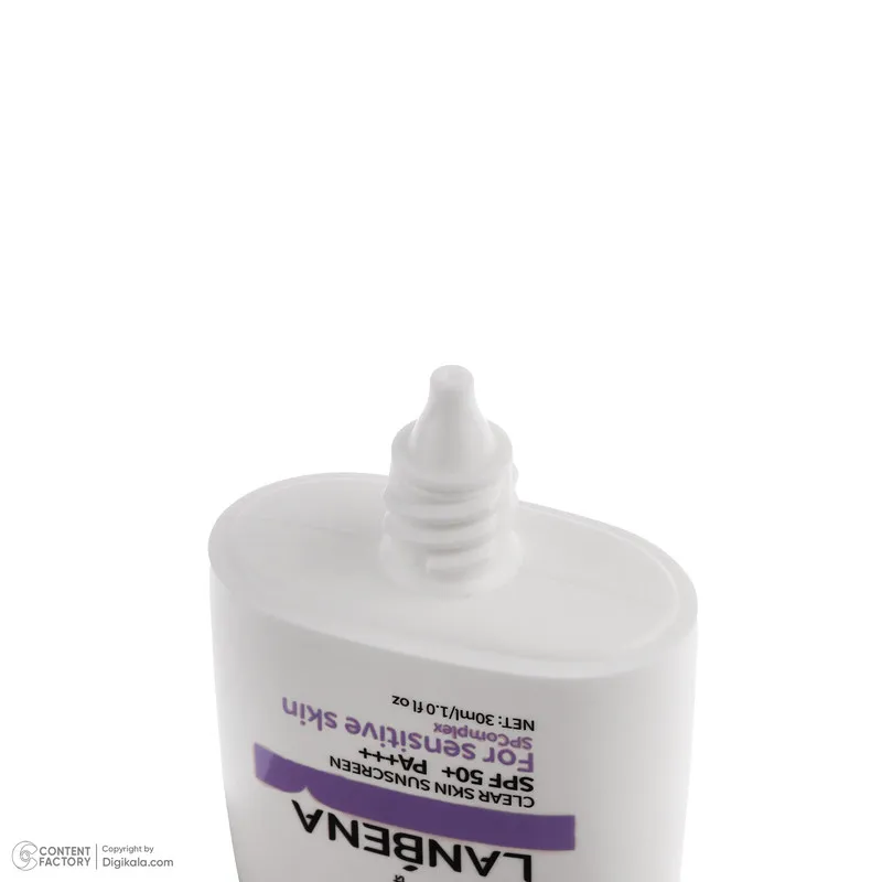 کرم ضد آفتاب بدون رنگ لنبنا SPF 50 مدل sensitive حاوی محافظ UVB و UVA مناسب پوست های حساس حجم 30 میلی لیتر - تصویر 6